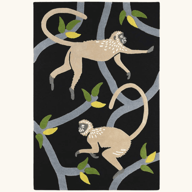 Langur Monkey Hand Tufted Wool Rug