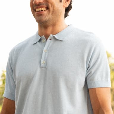 Mint Fine Knit Polo