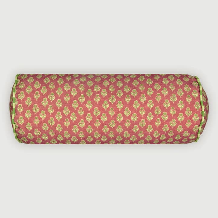 Viola Carmine Bolster Cover