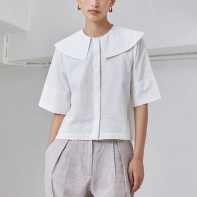 Shiroi Handwoven Cotton Top