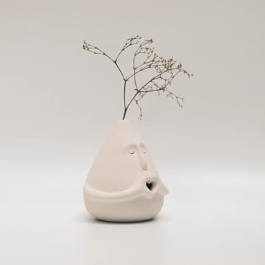 Face Drops Sculpture + Vase