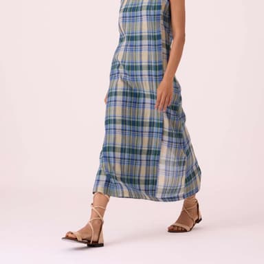 Julia Blue Handwoven Dress