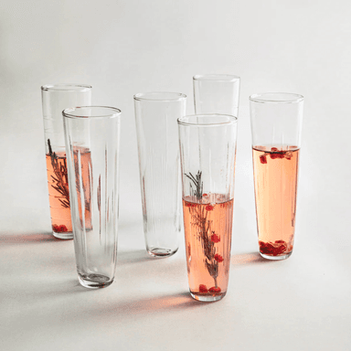 Hudson Etched Flute Glasses