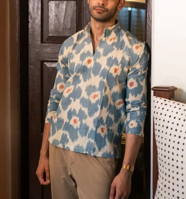 Handwoven Ikat Short Kurta