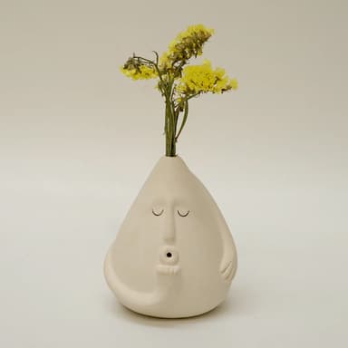 Blown Away Face Drop Vase