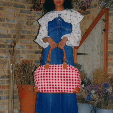 Malti Weekender (Tomato Gingham)