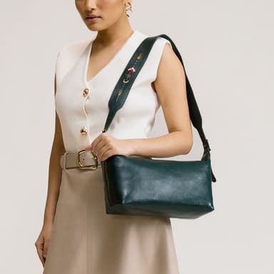 Hand Embroidered Mini Tote Bag