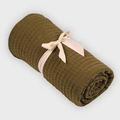 Trail Tan Brown Cotton Throw