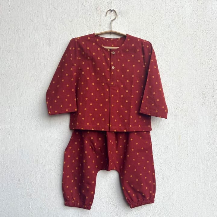 Madder Raidana Kurta and Pyjama Set