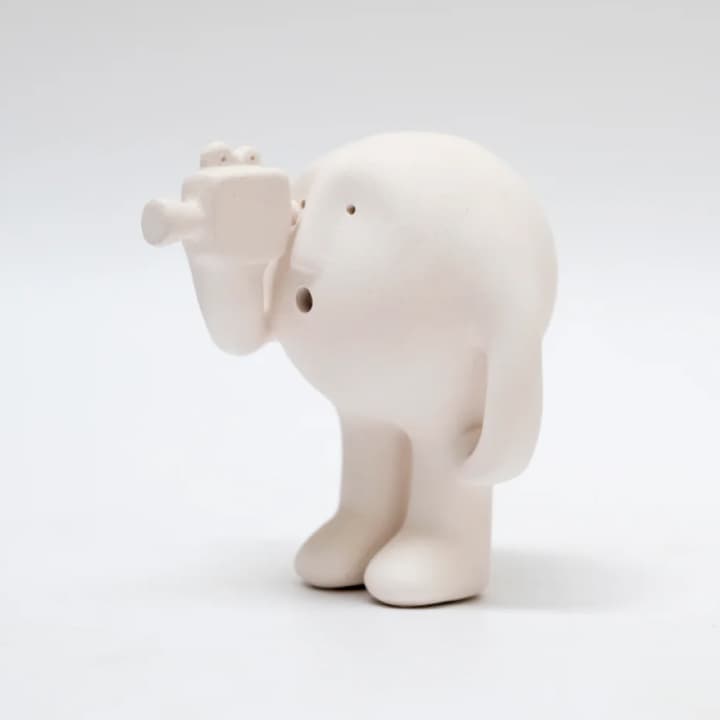 Focused Stoneware Clay Sculpture
