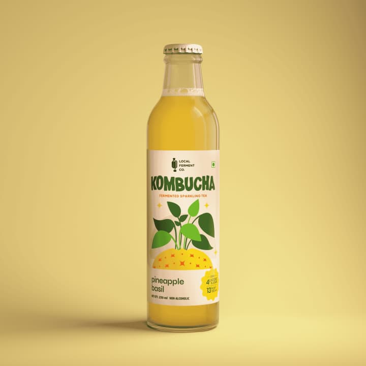 Pineapple & Basil Kombucha