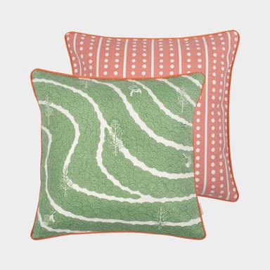 Tea Pickers Cushion Cover