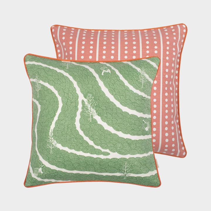 Tea Pickers Cushion Cover