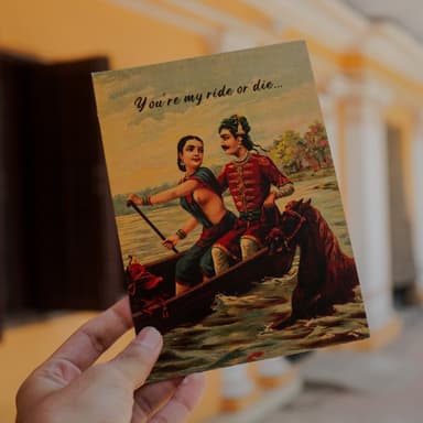 Greeting Card - For the Valentine